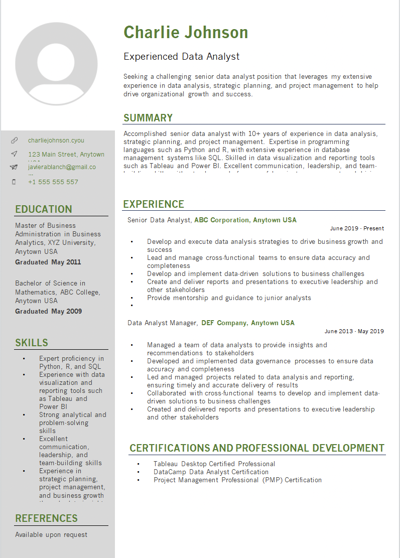 How To Create A Data Analyst Resume That Will Get You Hired DataCamp