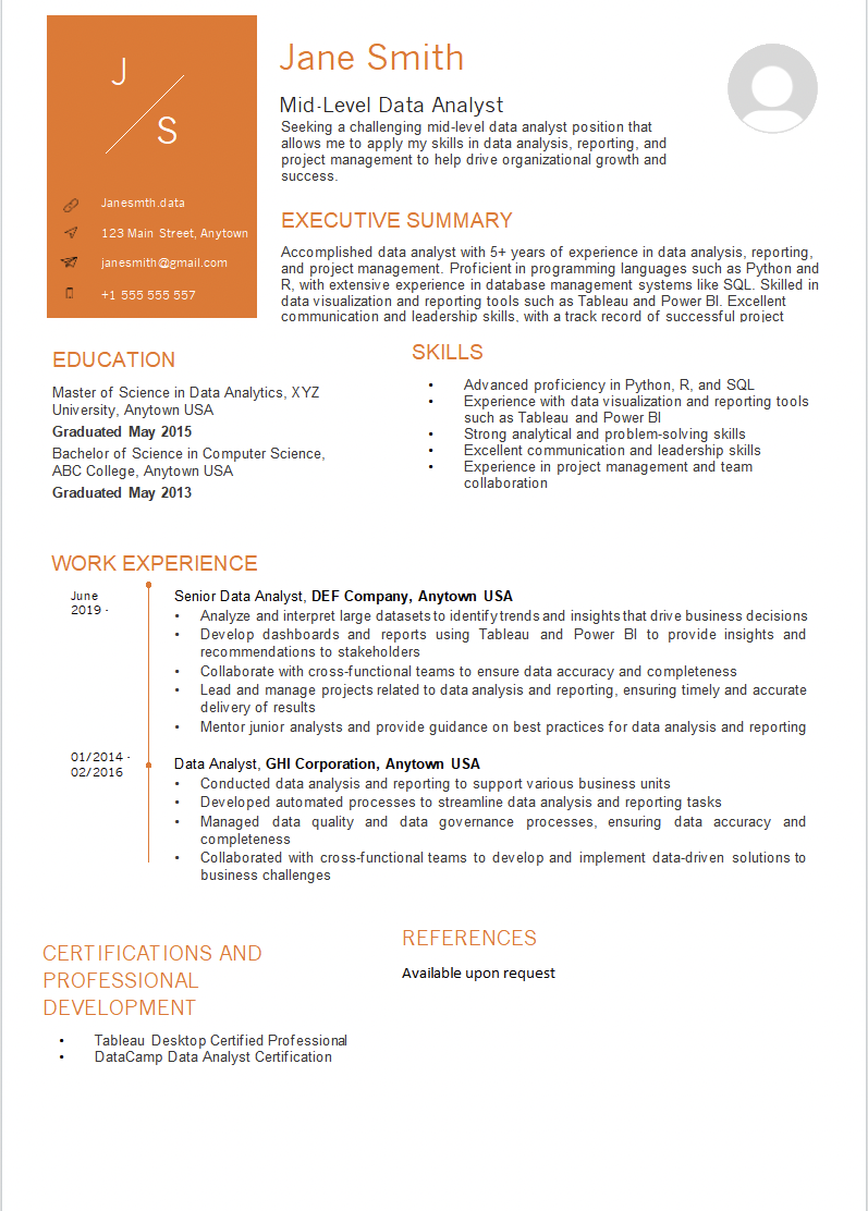 How To Create A Data Analyst Resume That Will Get You Hired DataCamp
