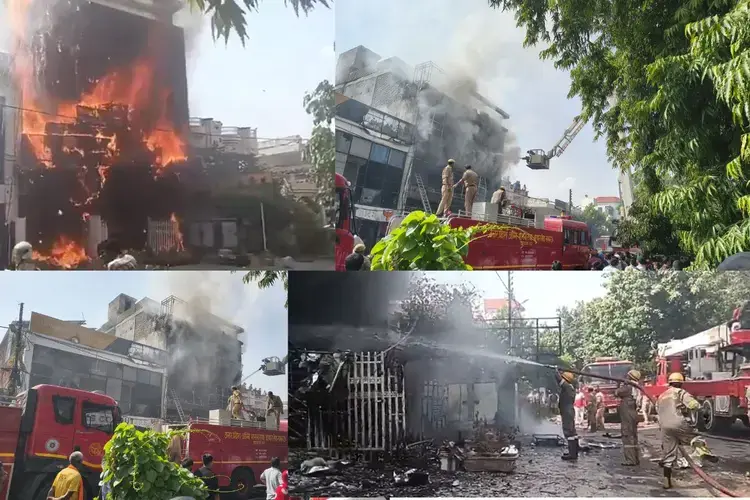 लखनऊ के कोचिंग सेंटर में भीषण आग, 14 लोगों की मौत की खबर; कई घायल, रेस्क्यू ऑपरेशन जारी