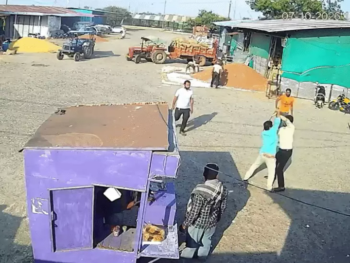 रायसेन: बेगमगंज मंडी सचिव पर जानलेवा हमला, CCTV में कैद हुई पूरी वारदात