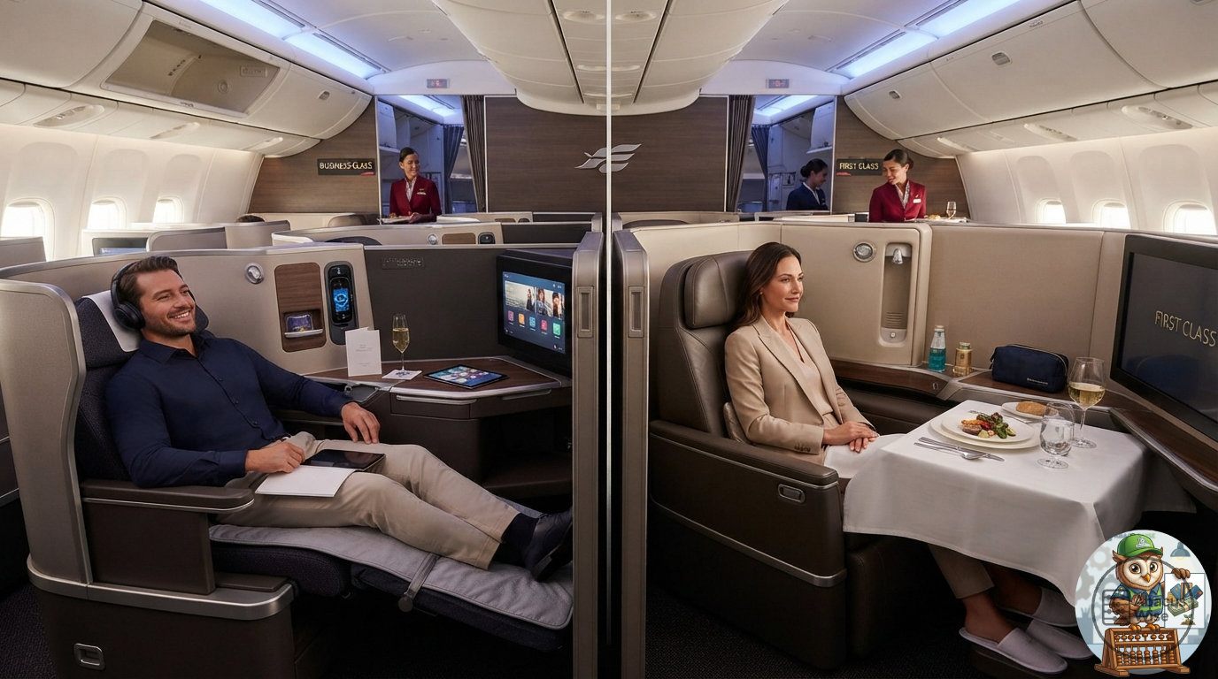 Business Class vs. Primera Clase: Las 5 Diferencias que Realmente Importan