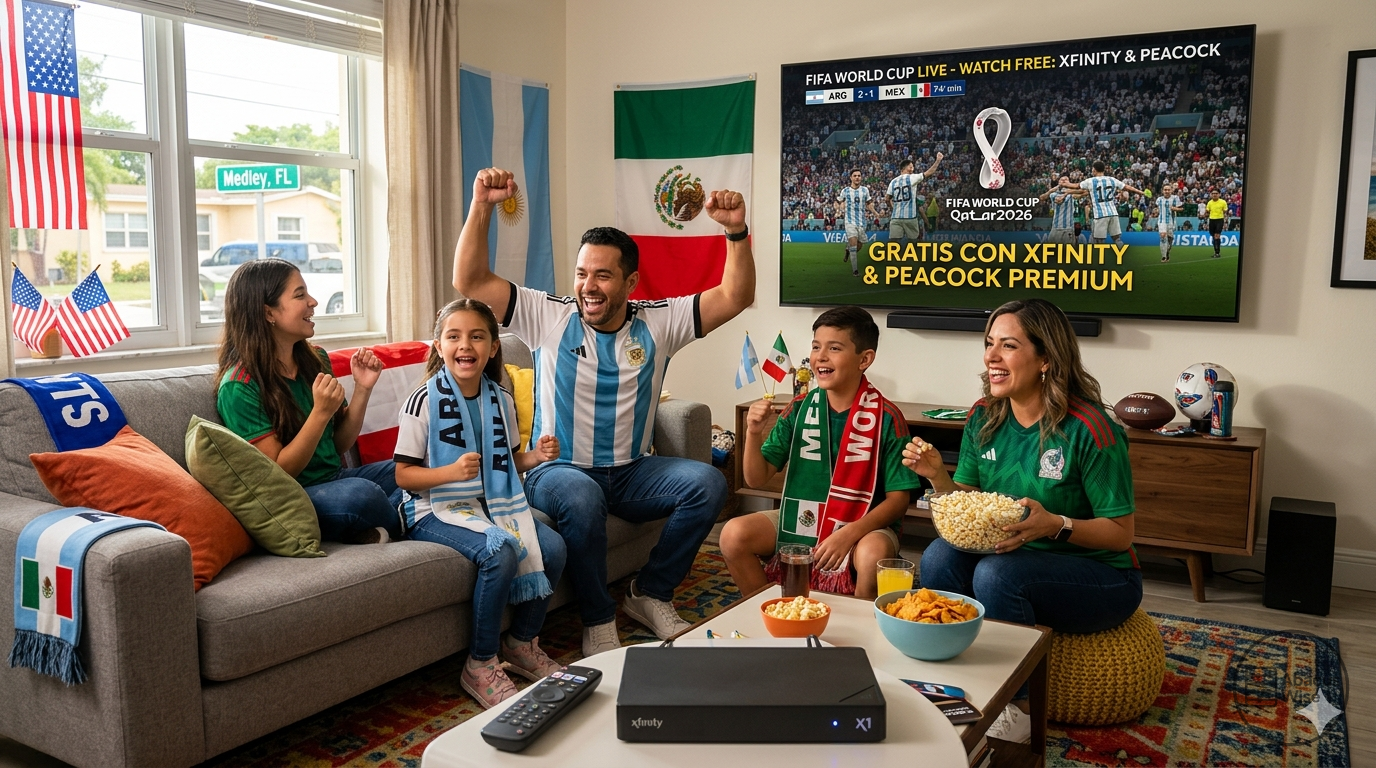 Cómo Ver la Copa Mundial de la FIFA Gratis con Xfinity y Peacock Premium