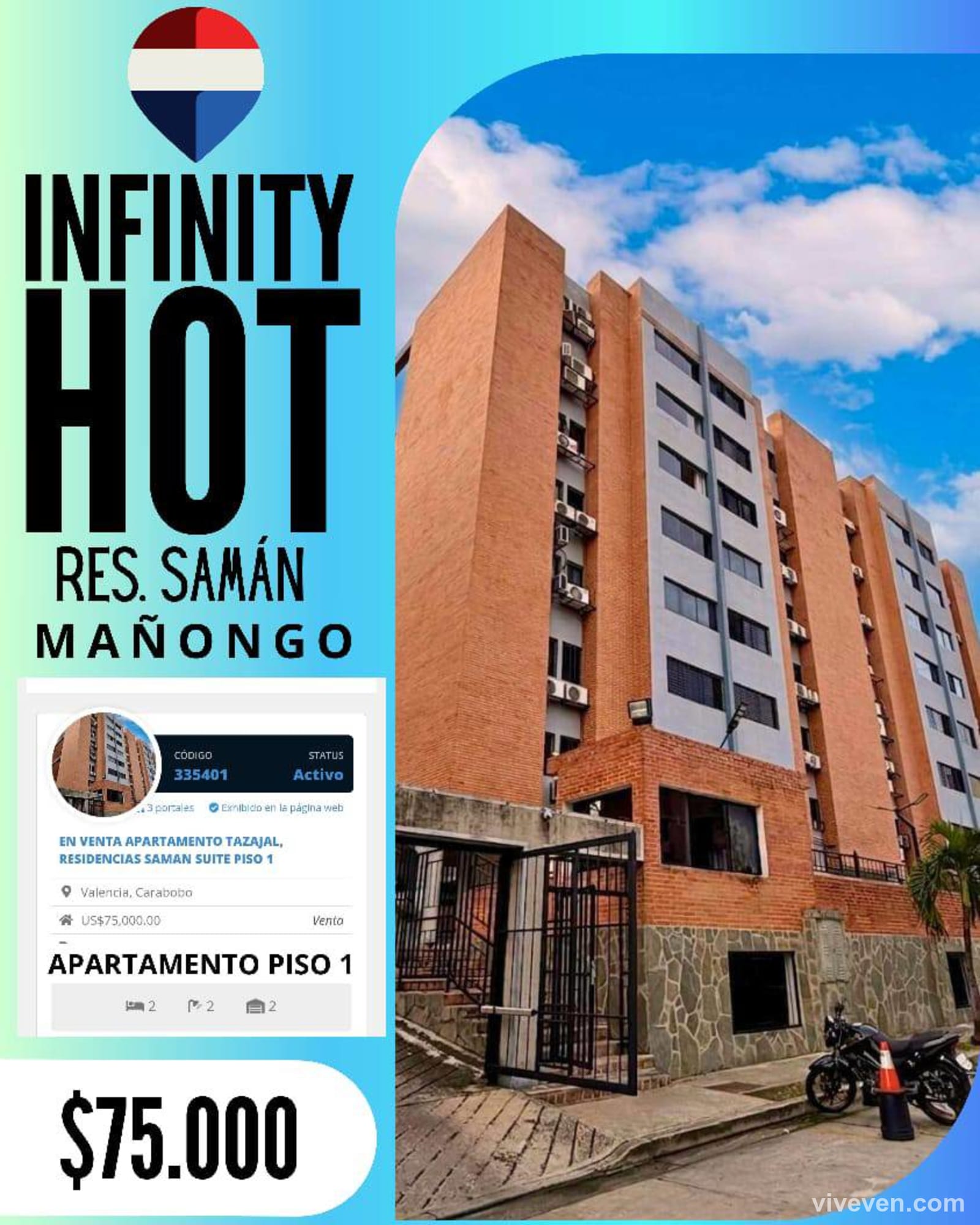 Apartamento en Venta — Urb el saman tazajal - foto 1