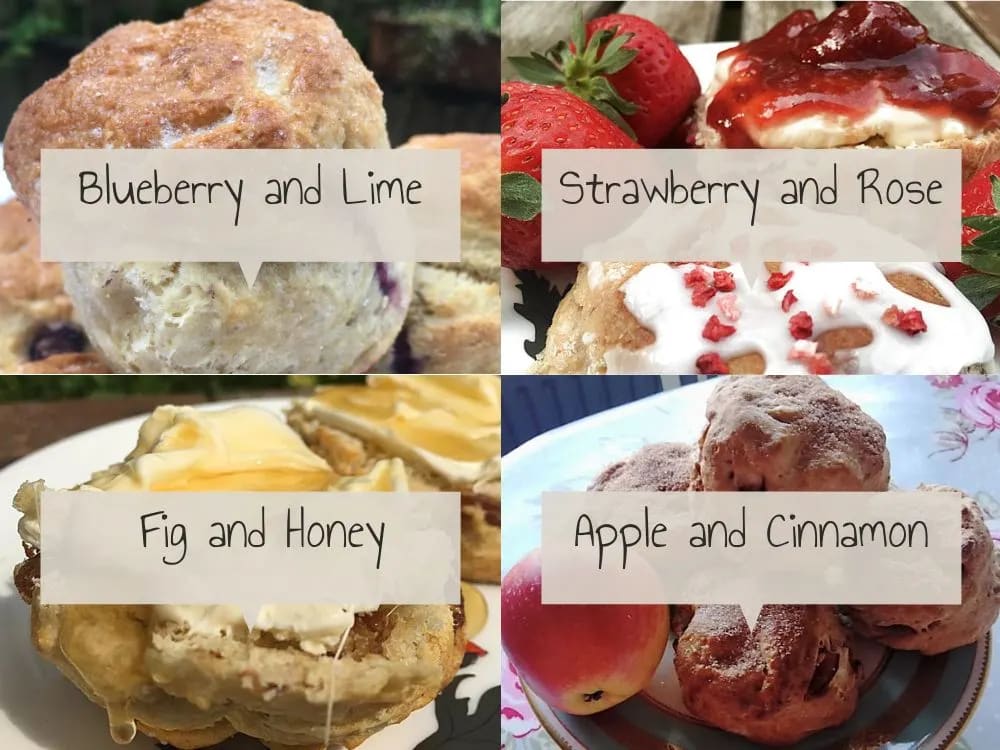 Four Fresh Fruit Scones for Summer