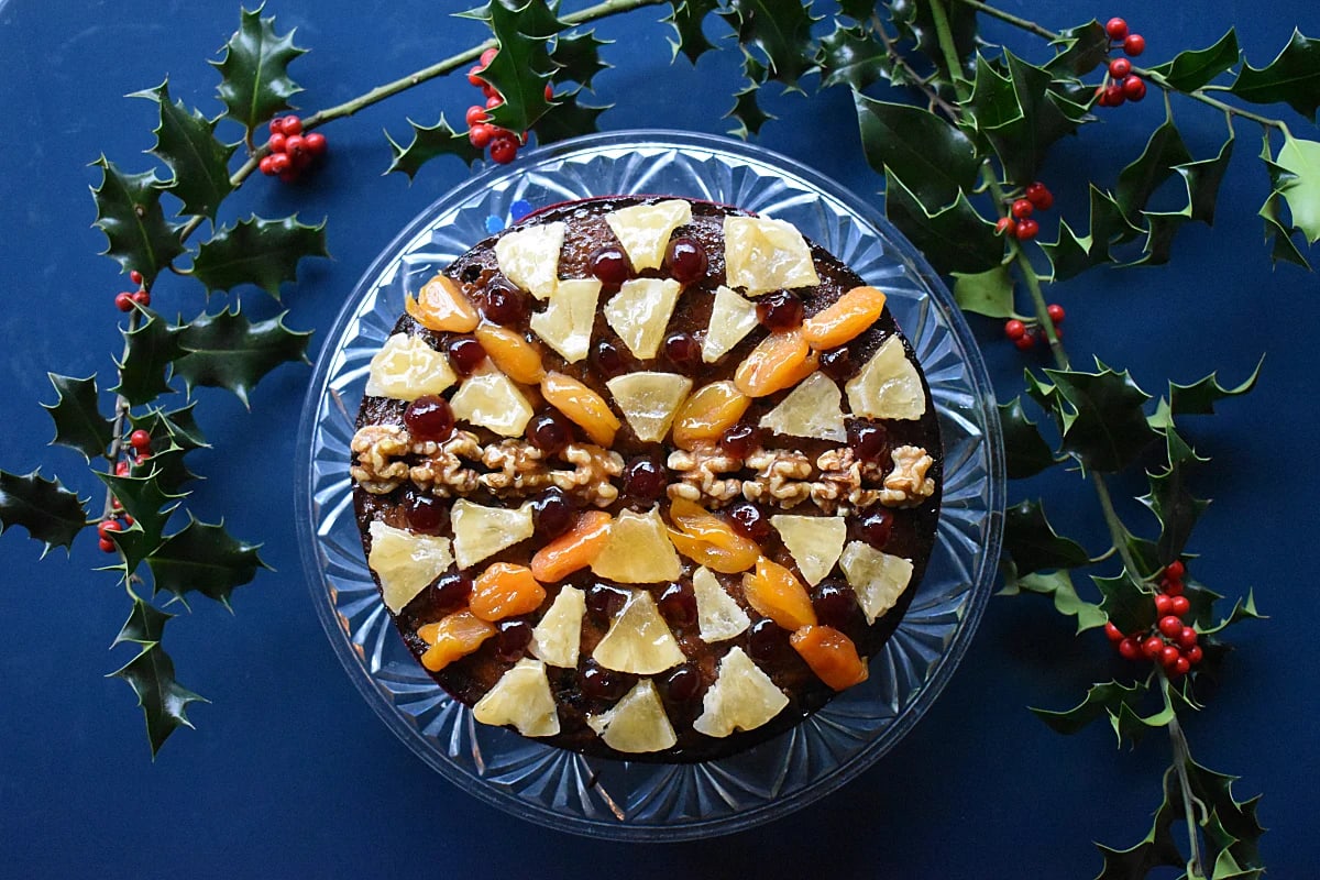 Boiled Fruit Cake for Christmas