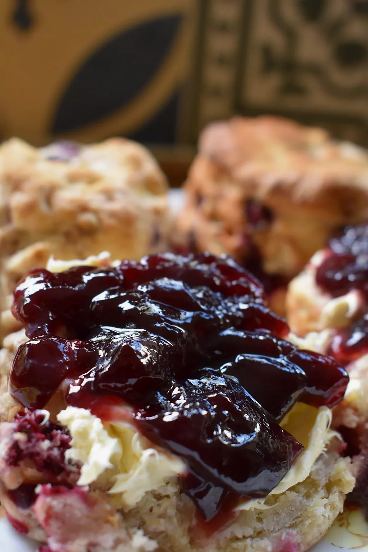 Apple and Blackberry Scones