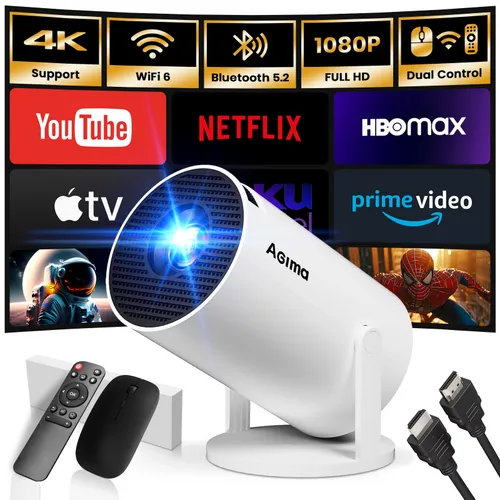 Пълно ревю на преносим проектор AGIMA - 4K и WiFi 6 технология