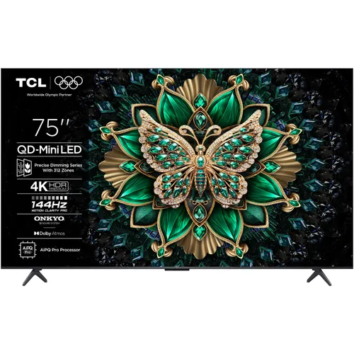 TCL MiniLed 75C6K, 75 (189 см), Smart Google TV