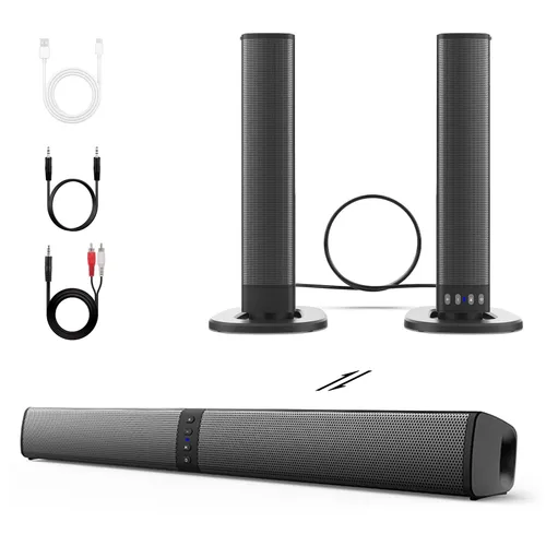 Компактен саундбар за смарт телевизор с мощност 20W и Bluetooth
