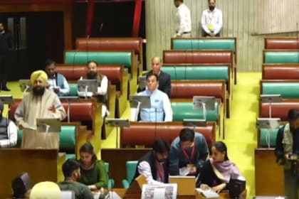 Partab singh bajwa addressing in vidhan sabha session