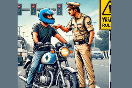 ਮੋਟਰਸਾਈਕਲ ਚਲਾਉਂਦੇ ਹੋਏ ਇਹ ਗਲਤੀ ਨਾ ਕਰੋ, ਨਹੀਂ ਤਾਂ ਕੱਟ ਸਕਦਾ ਹੈ ਚਲਾਨ!