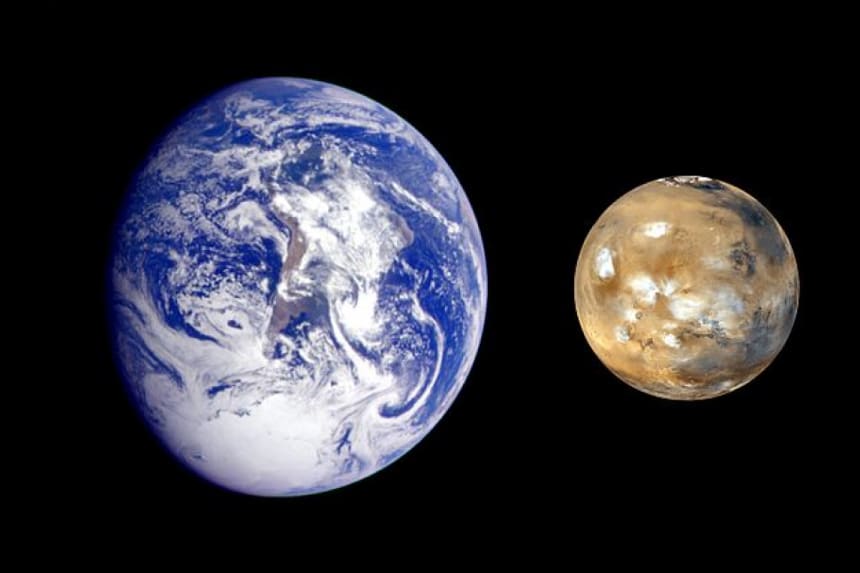mars and earth revolves in the solar system/science/punjabmode