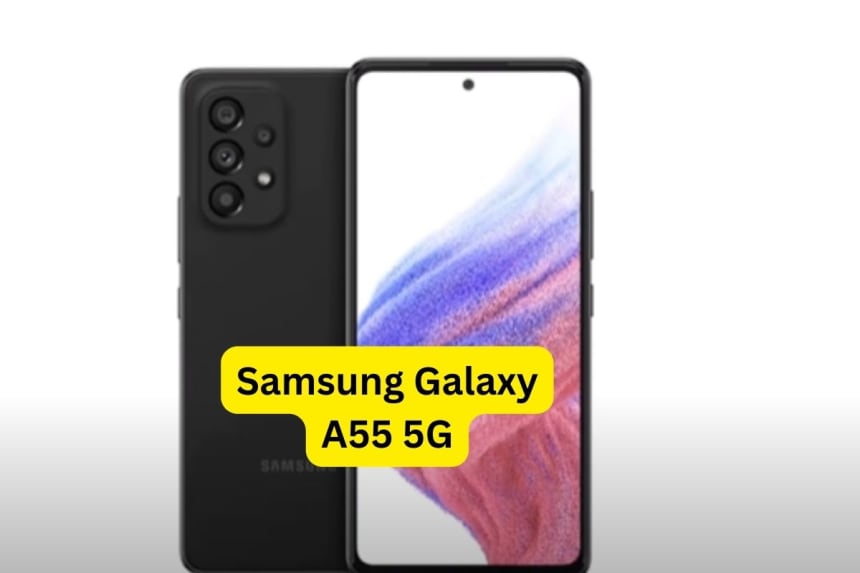 Samsung Galaxy A55 mobile phone photo