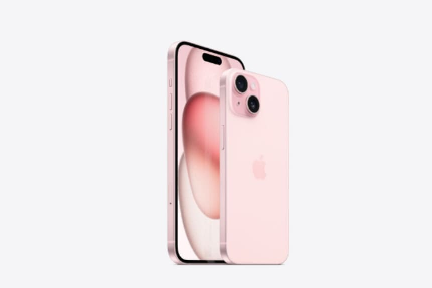 iphone 15 with pink colour