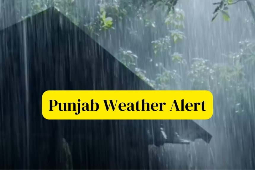 A Hut with raining weather
