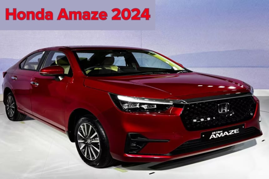 "New Honda Amaze 2024 car launch in India with stylish design and powerful features"