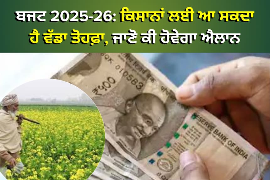 ਬਜਟ 2025-26: ਕਿਸਾਨਾਂ ਲਈ ਆ ਸਕਦਾ ਹੈ ਵੱਡਾ ਤੋਹਫ਼ਾ,