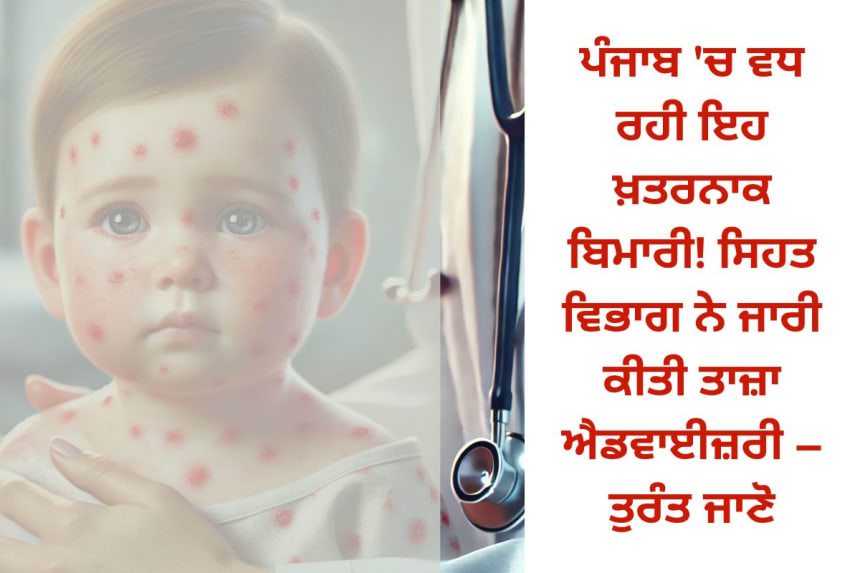 ਖਸਰੇ ਤੋਂ ਬਚਾਅ ਲਈ ਸਿਹਤ ਵਿਭਾਗ ਵੱਲੋਂ ਨਵੀਂ ਐਡਵਾਈਜ਼ਰੀ
