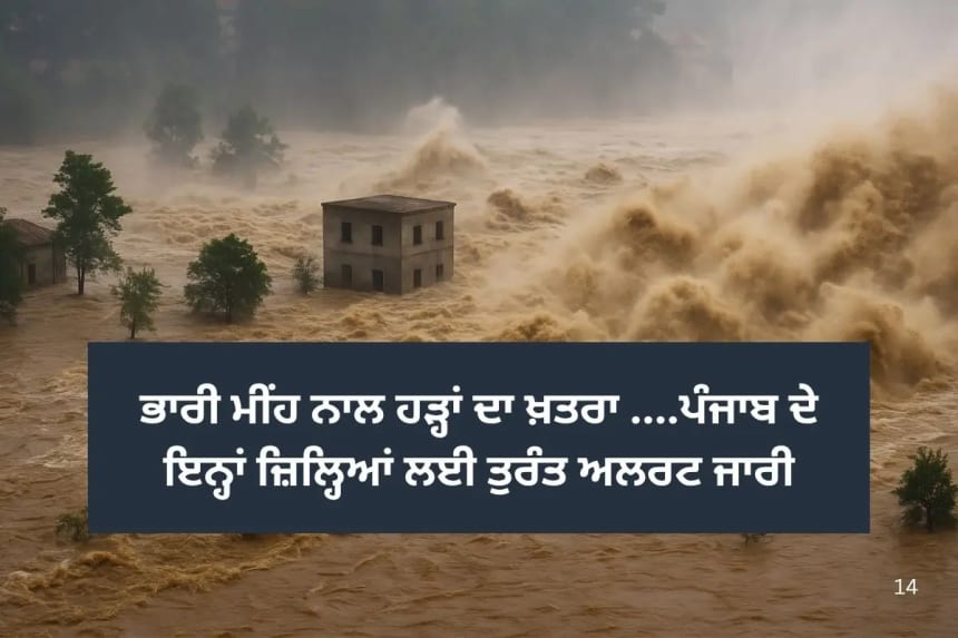ਪੰਜਾਬ ਦੇ ਇਨ੍ਹਾਂ ਜ਼ਿਲ੍ਹਿਆਂ ਲਈ ਤੁਰੰਤ ਅਲਰਟ ਜਾਰੀ