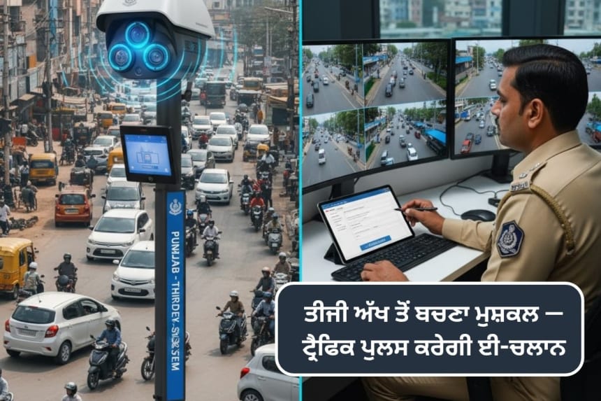 ਹੁਣ ਟ੍ਰੈਫਿਕ ਪੁਲਸ ਦੀ ‘ਤੀਜੀ ਅੱਖ’ ਕਰੇਗੀ E-Challan —