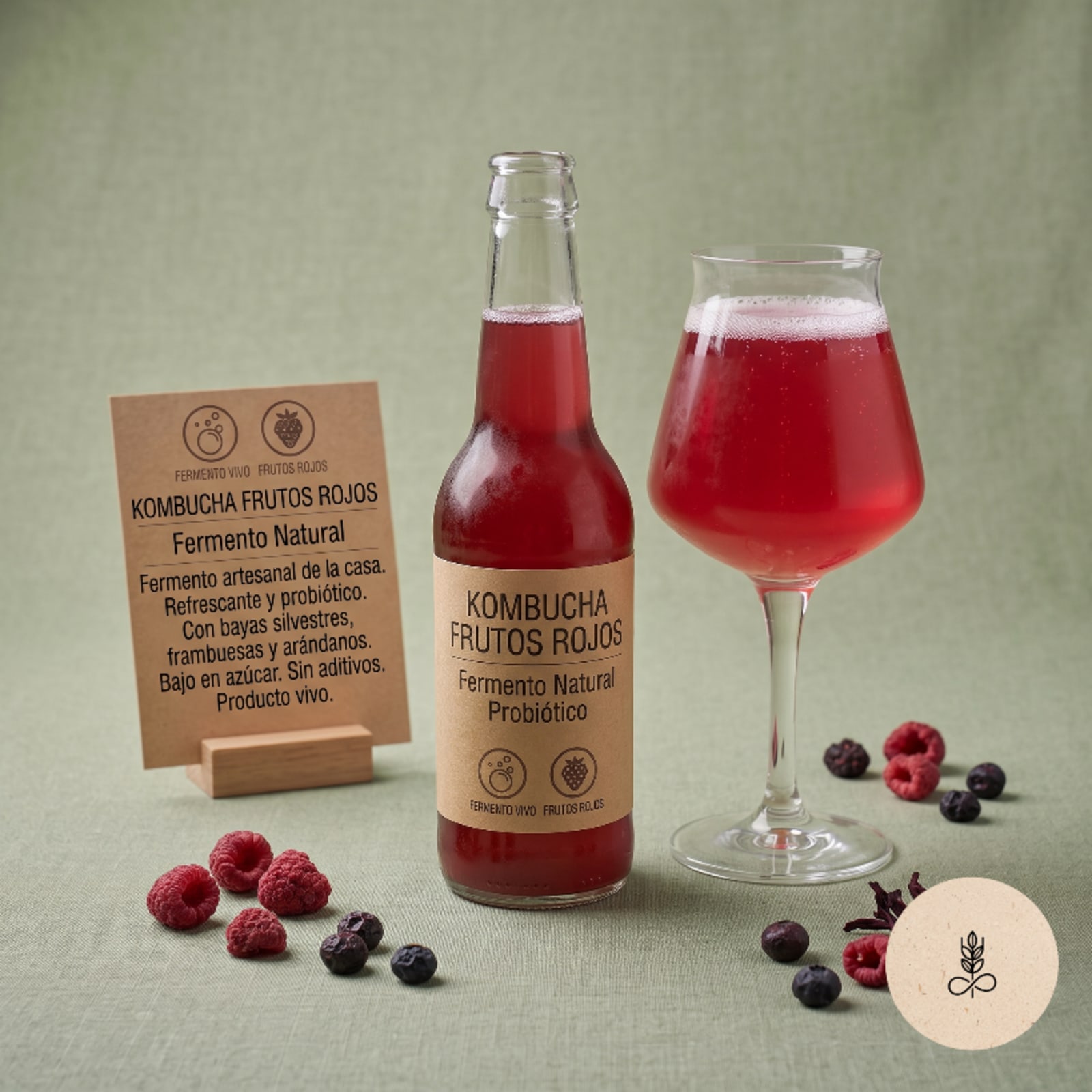 Kombucha Frutos Rojos