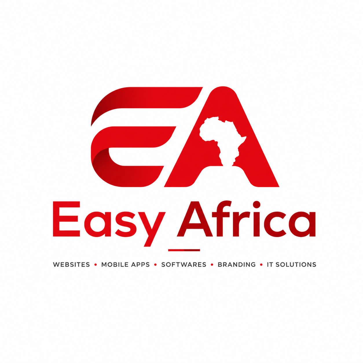 Map of the African countries Easy Africa serves: Nigeria, Ghana, Kenya, and remote clients