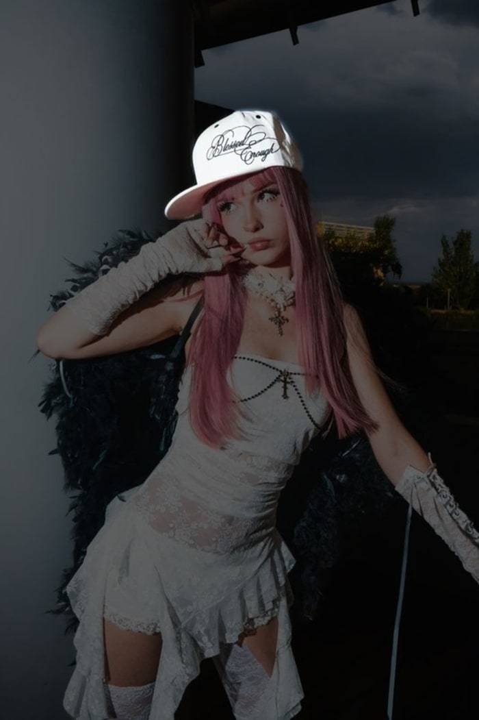 Blessed Enough White Snapback