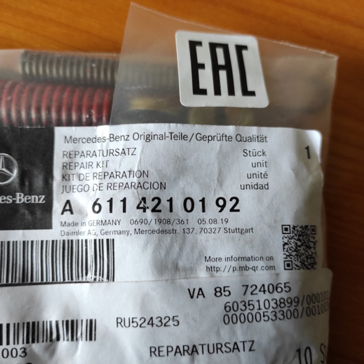 Repair kit · A 611 421 01 92 · 4