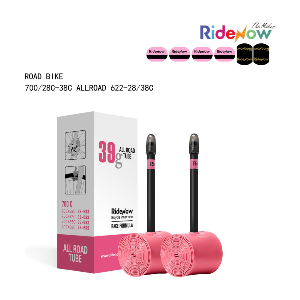 RideNow Allroad TPU Inner Tube 700 x 28-38c, 65 mm Black Presta Valve primary product photo