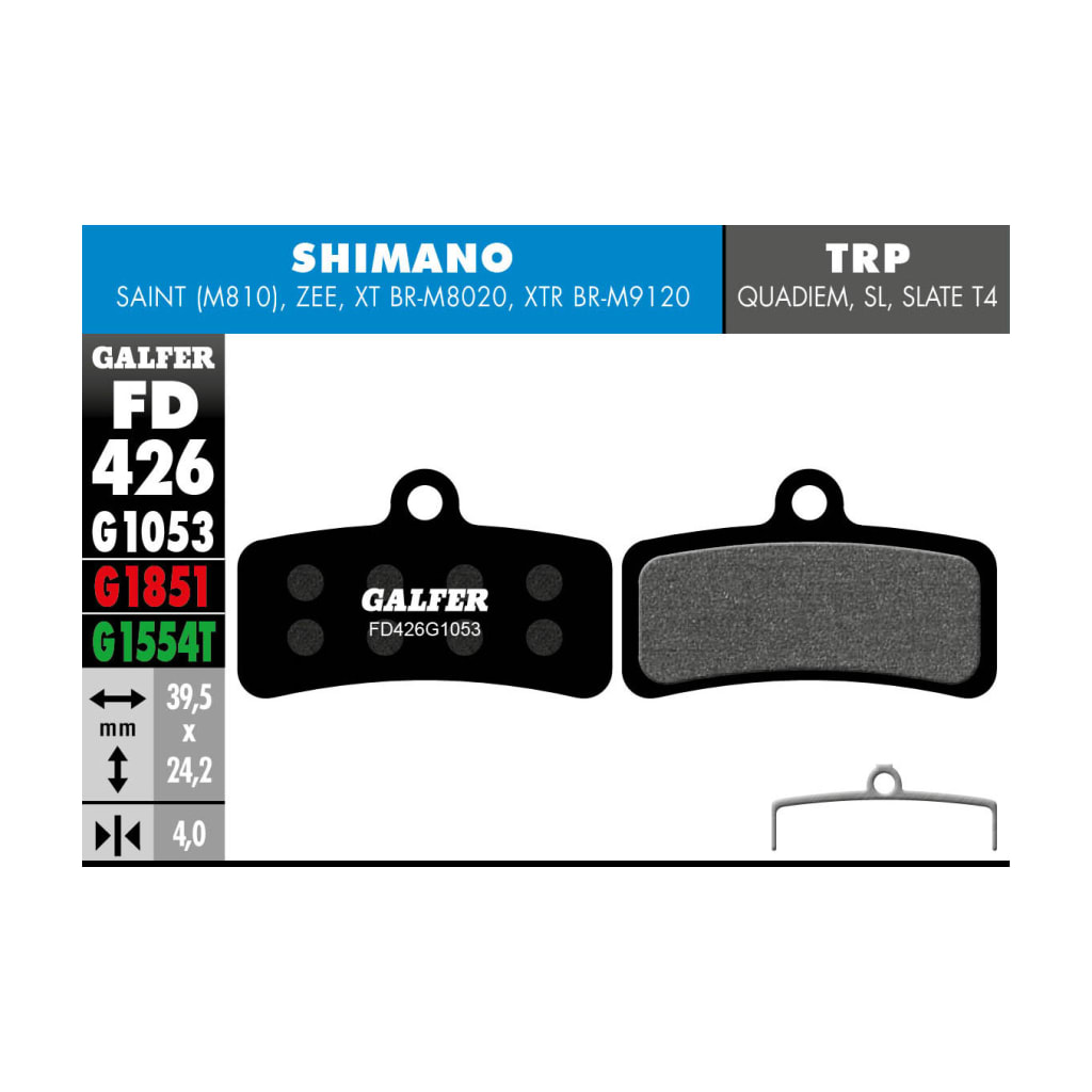 Shimano Disc Pads XTR-M9120/820/810/640 Shimano Zee Saint Galfer primary product photo