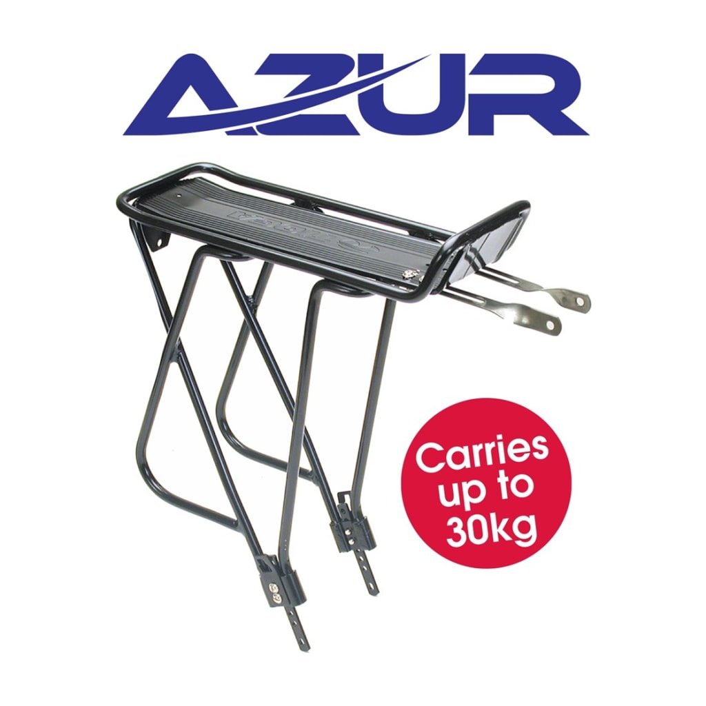 carrier-rear carrier heavy duty for 700c26650b disc brake bikes black primary product photo