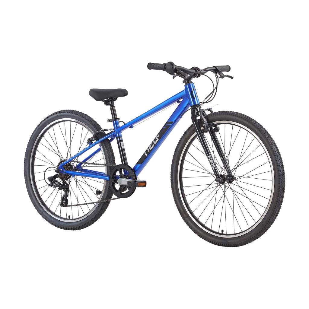 Neo+ 26 7-Speed Kids Bike, Chrome Blue