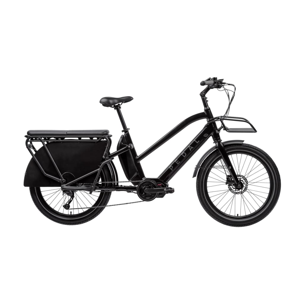 Pedal Packer Electric Cargo Bike, Black