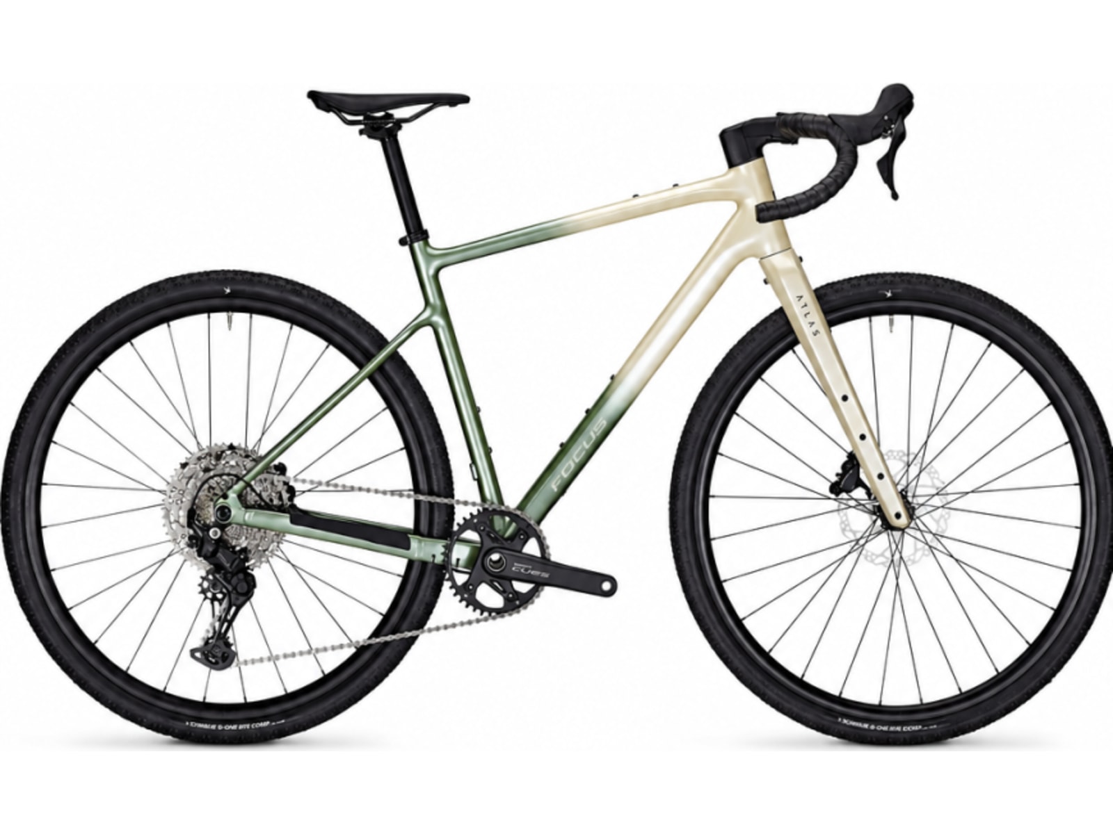 Focus Atlas 6.7 Gravel Bike, Champagne Mint Grey, Large 56 cm