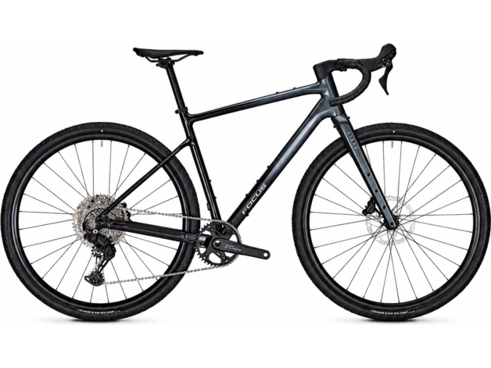 Focus Atlas 6.7 Gravel Bike, Steel Grey Diamond Black, Extra Large 58 cm