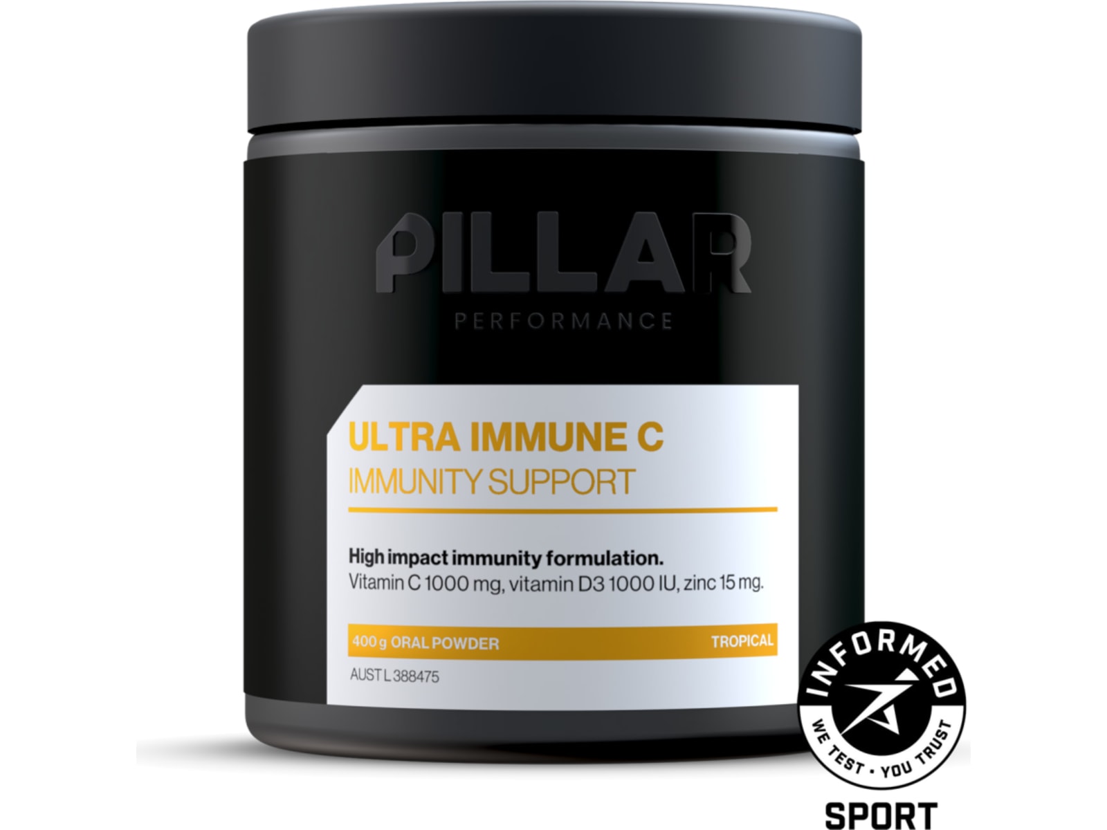 Pillar Ultra Immune C Value Tub 400 g, Tropical