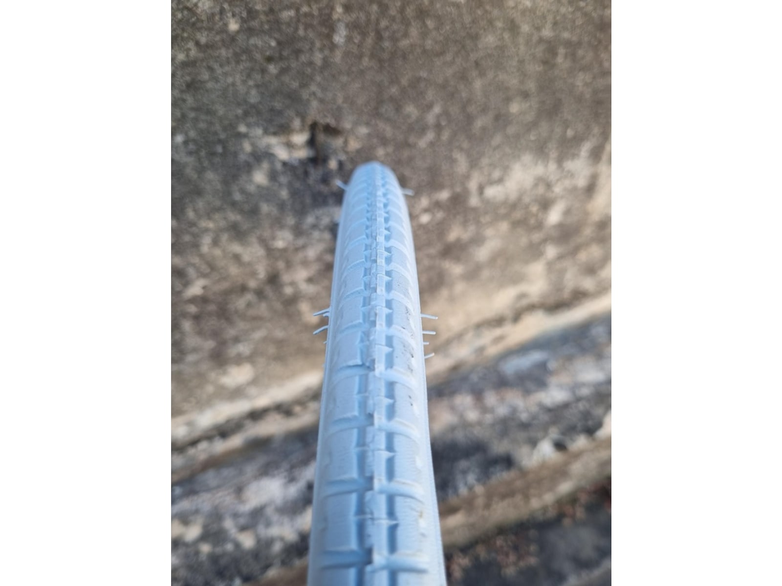 Vee Rubber 24 x 1 3/8 Block Tread Wheelchair Tyre (37-540), Grey