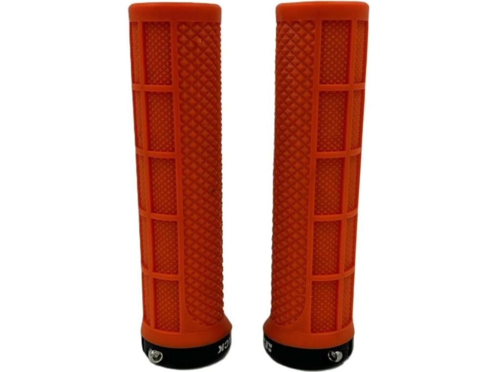 JetBlack Staple Lock-On Grips, Orange/Black