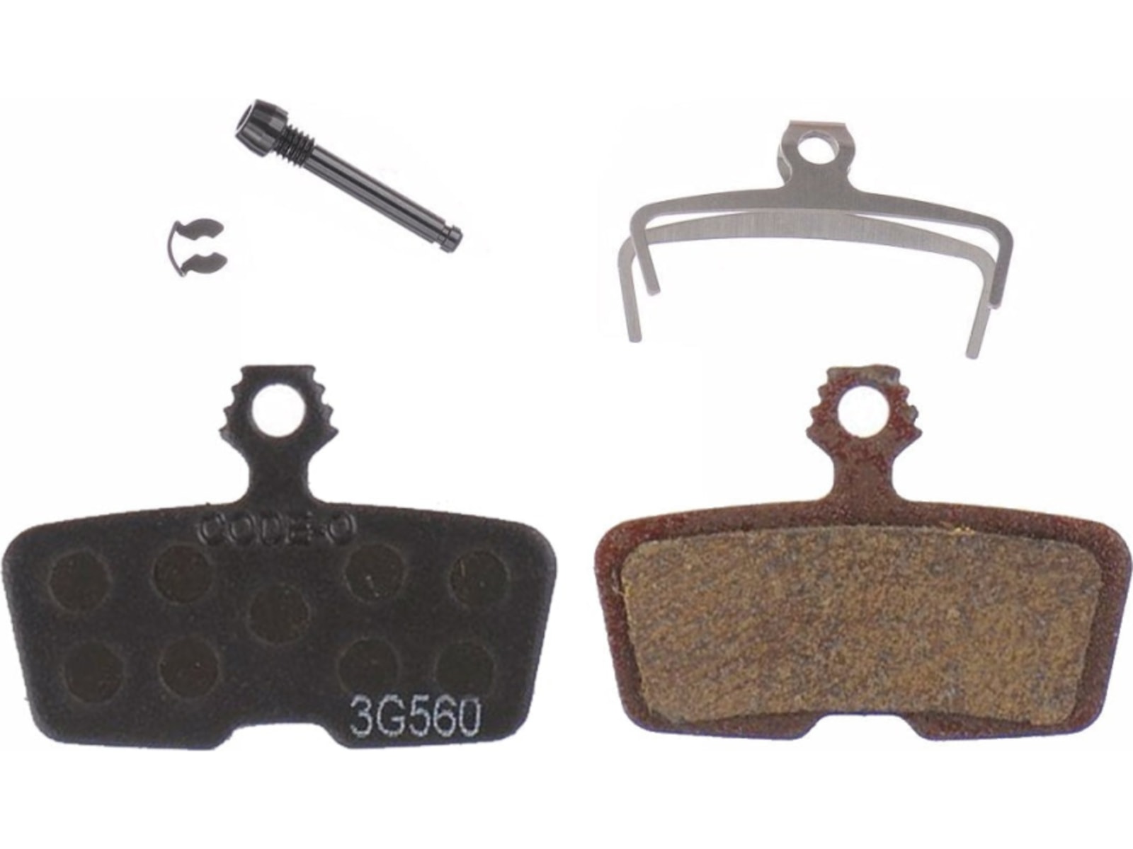 SRAM Large Disc Brake Pads, Quiet Organic, Steel Back (Code, Guide RE, G2 RE, DB8)