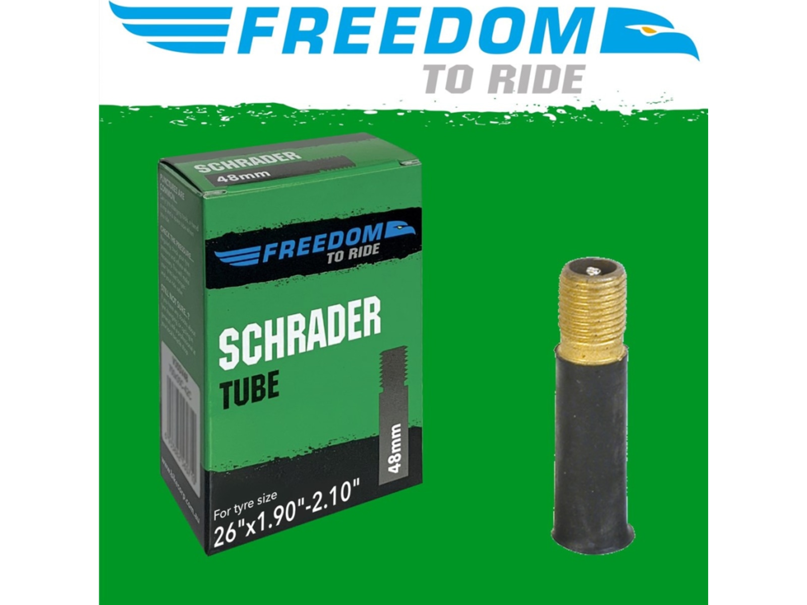 Freedom Schrader Tube 26 x 1.90-2.10", 48 mm Valve