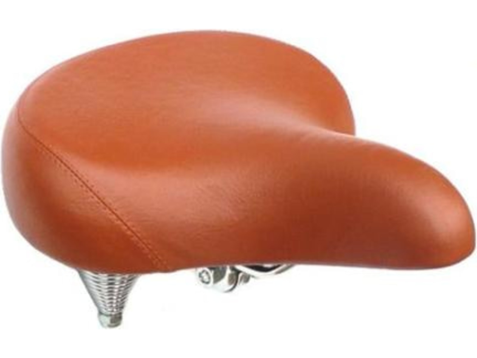 Cruiser Saddle with Chrome Springs, Brown