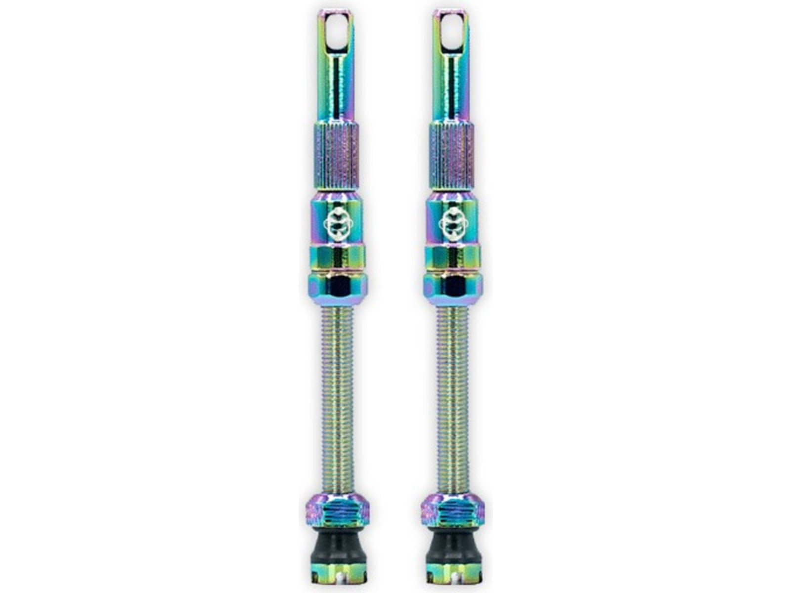 Tru-Tension FILLFAST Tubeless Valves 80 mm, Pair, Oil Slick
