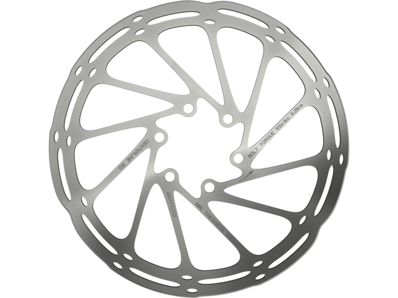 SRAM CenterLine 6-Bolt Disc Brake Rotor 180 mm x 2.0 mm