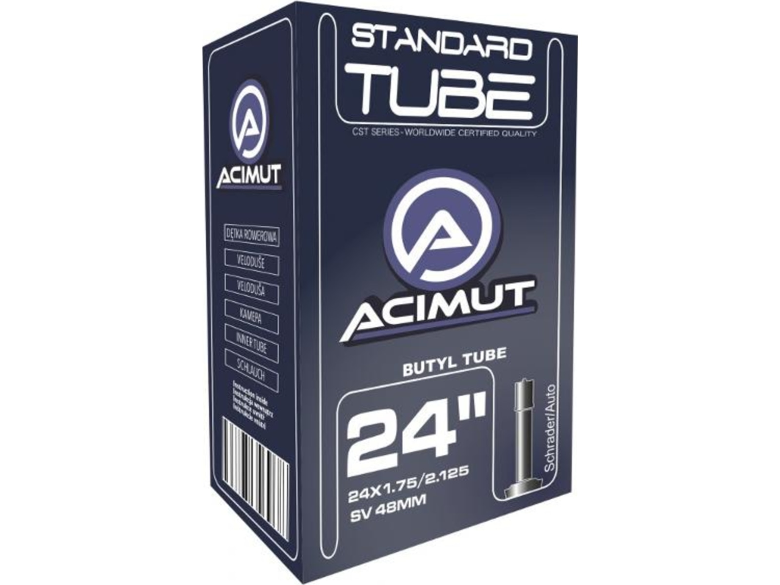 CST Acimut Inner Tube, 24 × 1.75–2.125, Schrader 48 mm