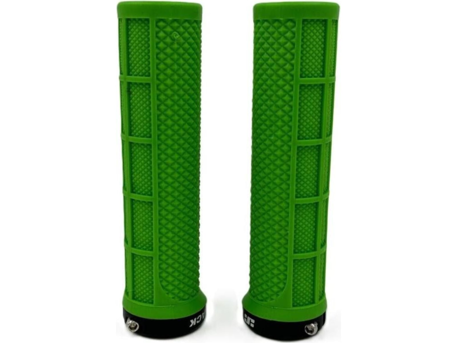 JetBlack Staple Lock-On Grips, Green/Black