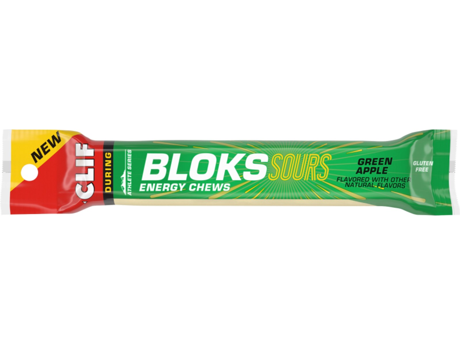 Clif Bloks Sours Energy Chews 60 g, Sour Green Apple