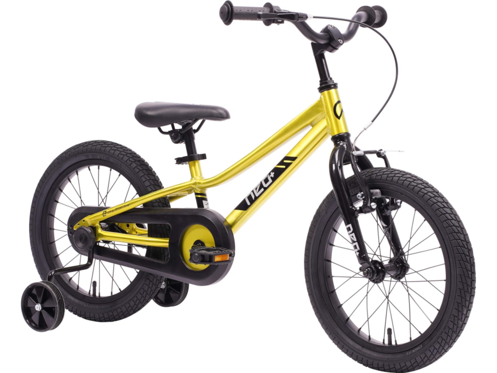 Neo+ 16 Kids Bike, Chrome Lime Green