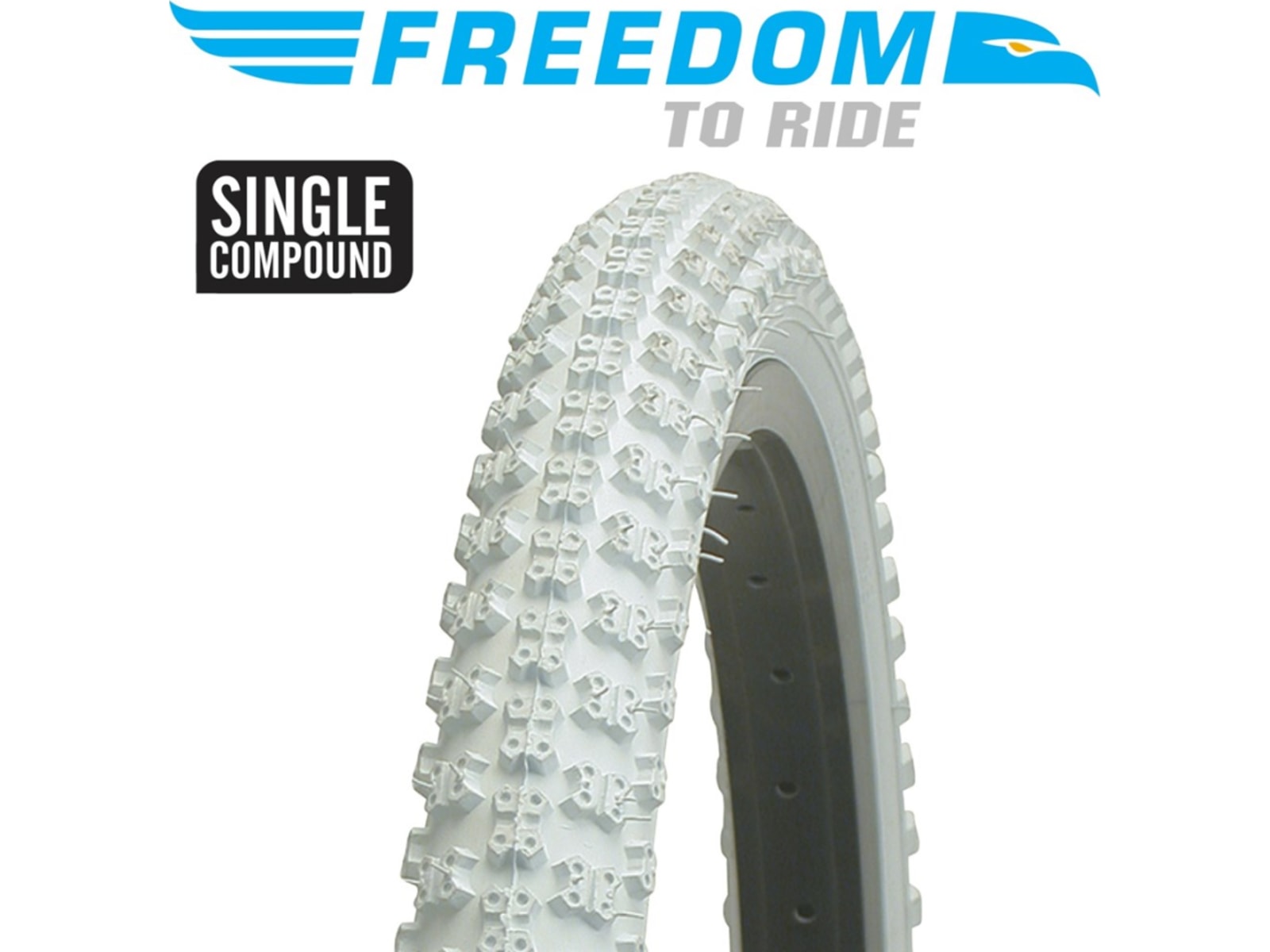 Freedom MX3 Tyre 20 x 2.125", White