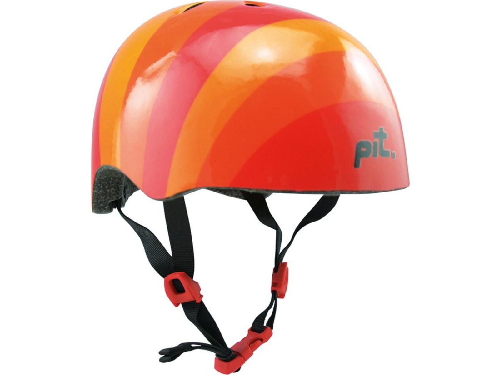 Pit Stripes Helmet, Orange, S/M 54-58 cm