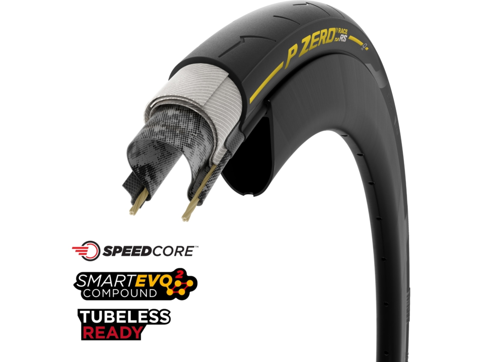 Pirelli P ZERO Race TLR RS Team Edition Tyre 700 x 30c, Yellow Label